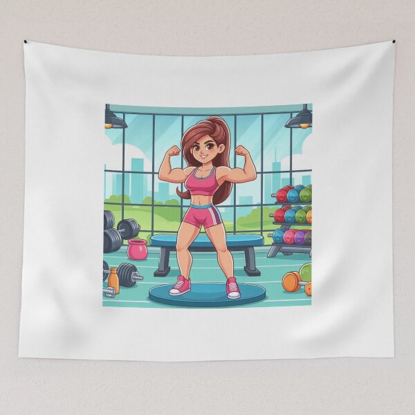 Item preview, Girl in a gym designed and sold by PandoraCastle.