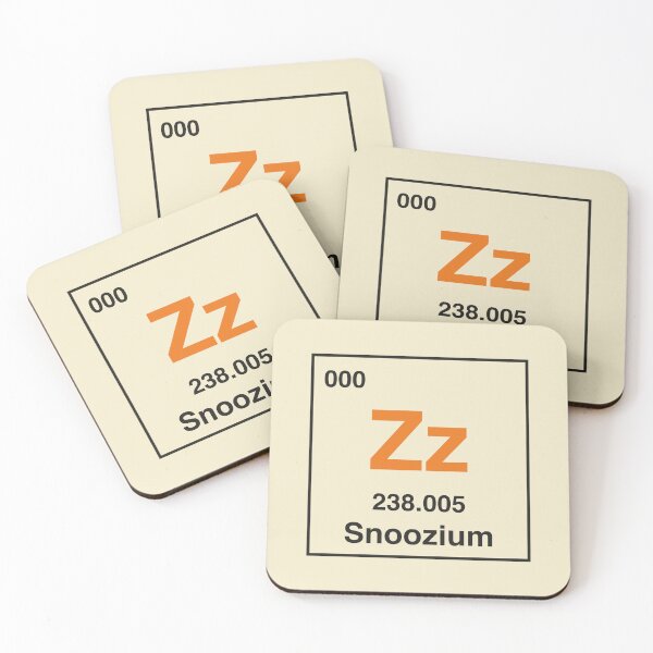 Item preview, Element of Sleep Funny Periodic Table Snoozium Geek Humor designed and sold by Stadify.