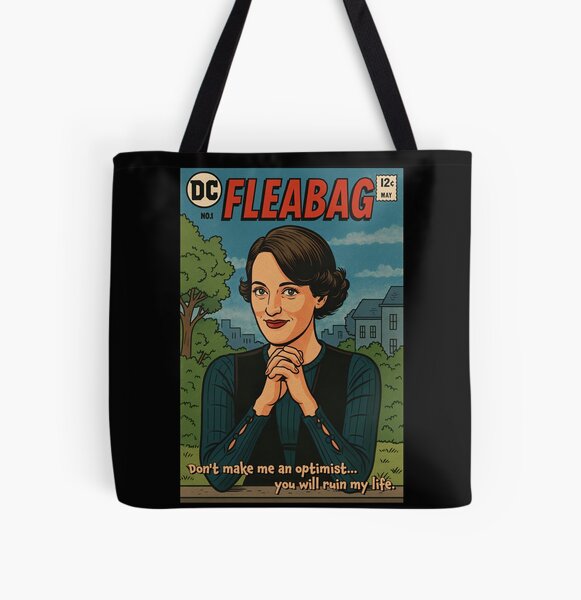Vista previa del artículo con la obra «Fleabag el optimista», diseñado y vendido por Wanderdreaming.