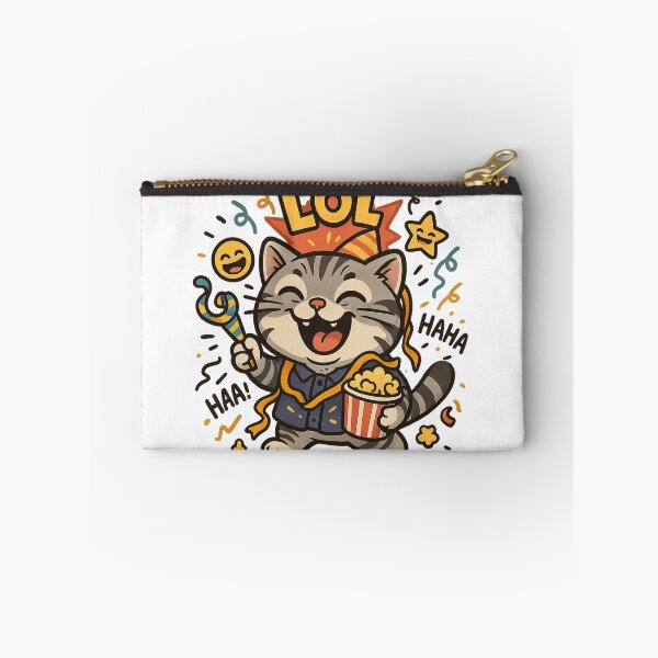 Item preview, LOL! Funny Laughing Cat – Popcorn Comedy Time designed and sold by 奇0904.