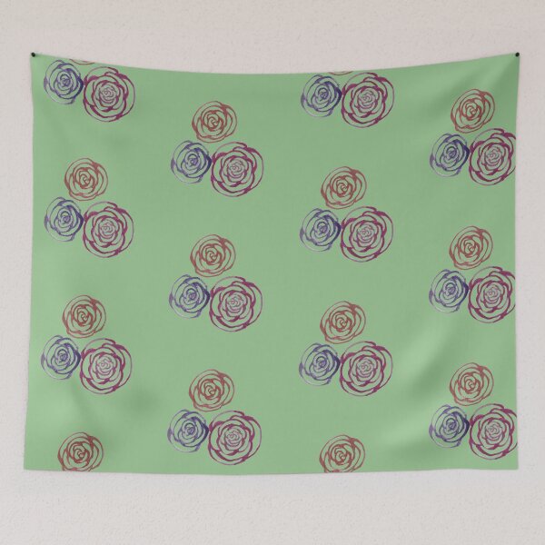 Item preview, Roses (Sage Green) designed and sold by Snowroseblossom.