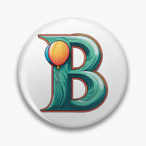 Item preview, Stylized letter B decorated with hot air balloon graphic sticker. designed and sold by HEMRO.