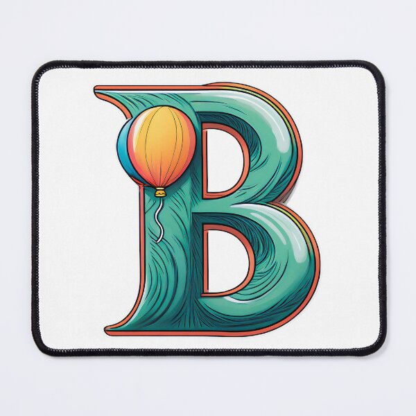 Item preview, Stylized letter B decorated with hot air balloon graphic sticker. designed and sold by HEMRO.