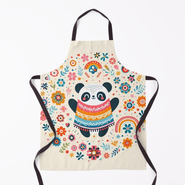 Item preview, Pick me up Panda - Scandinavian Folk Art by heidiannemorris © designed and sold by FOLK ART FUSION by heidiannemorris.