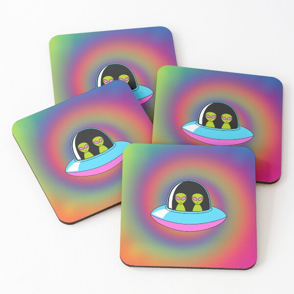 Item preview, Cosmic Visitors in a Rainbow Portal designed and sold by Weargod.