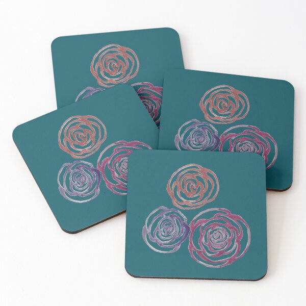 Item preview, Roses (Teal) designed and sold by Snowroseblossom.