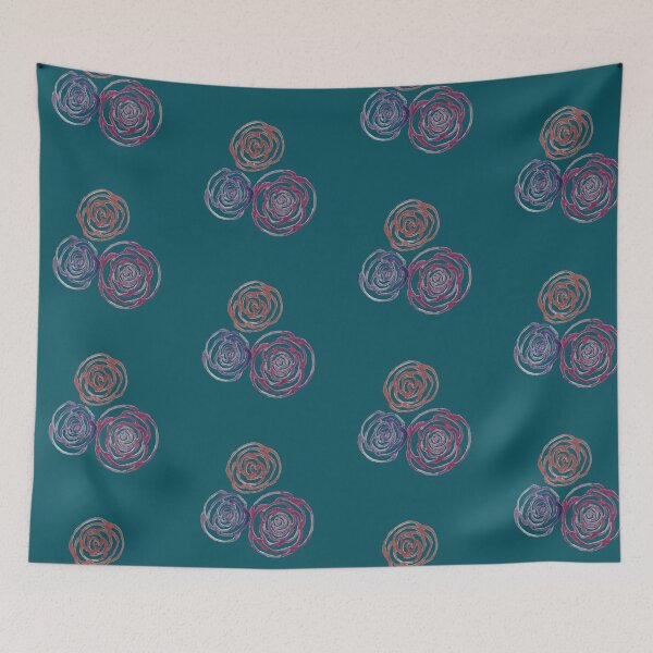 Item preview, Roses (Teal) designed and sold by Snowroseblossom.