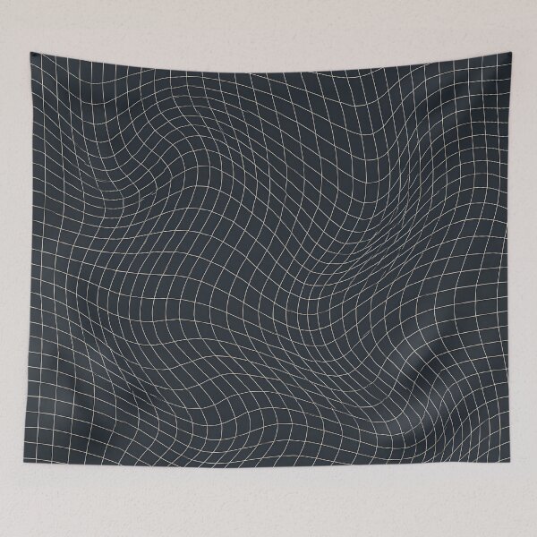 Item preview, Warp Grid – Minimal Distorted Mesh Pattern designed and sold by Velun.