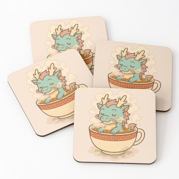 Item preview, Chibi Chinese Dragon - Soaking in Teacup designed and sold by Pastel Purrade.