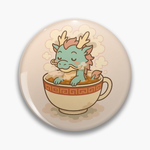 Item preview, Chibi Chinese Dragon - Soaking in Teacup designed and sold by Pastel Purrade.