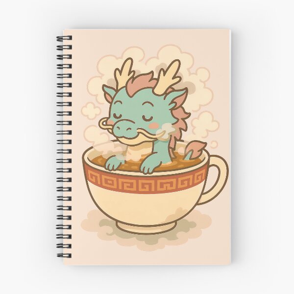 Item preview, Chibi Chinese Dragon - Soaking in Teacup designed and sold by Pastel Purrade.
