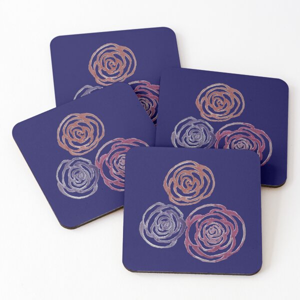 Item preview, Roses (Navy) designed and sold by Snowroseblossom.