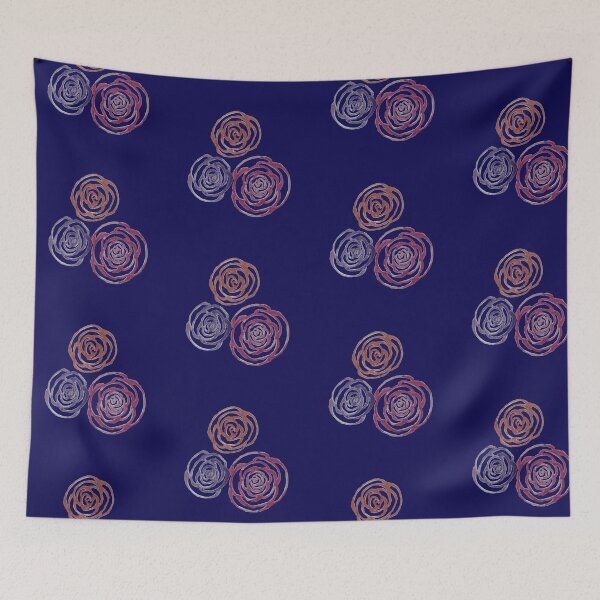 Item preview, Roses (Navy) designed and sold by Snowroseblossom.