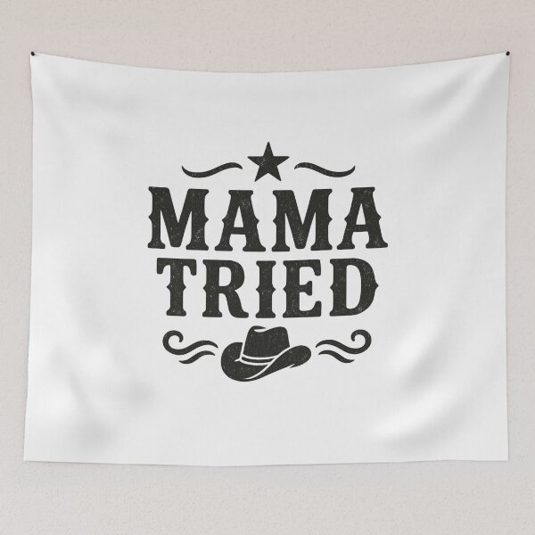 Item preview, Mama Tried Western Shirt Design - Country Style Sublimation Art - Funny Rustic Mom Life PNG for T-Shirts, Mugs & Gifts designed and sold by ArtbotsGallery.