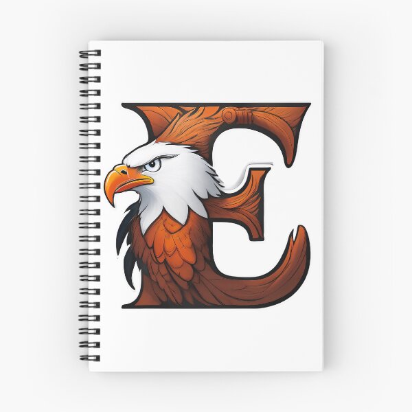 Item preview, Stylized letter E decorated with fierce eagle head graphic sticker. designed and sold by HEMRO.