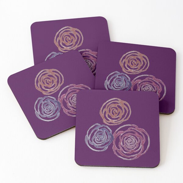 Item preview, Roses (Eggplant) designed and sold by Snowroseblossom.