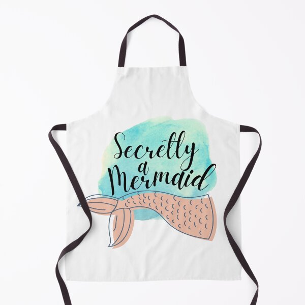 Item preview, Secretly a Mermaid - Magical Watercolor Painting designed and sold by dmr studio.