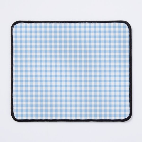 Item preview, Gingham Plaid Pattern - Natural Sky Blue designed and sold by colourpoems.