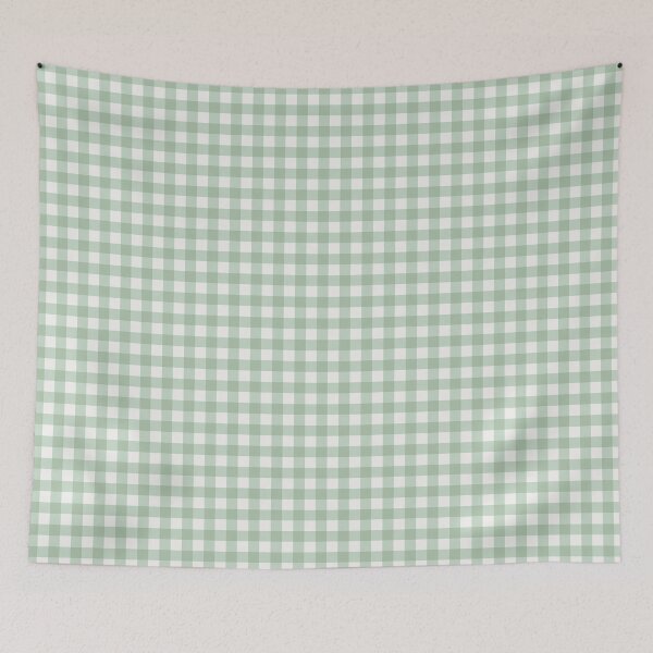 Item preview, Gingham Plaid Pattern - Sage Green designed and sold by colourpoems.