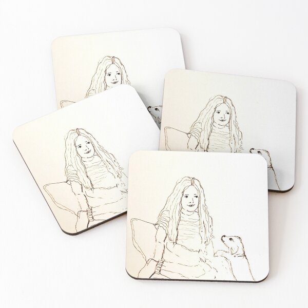 Item preview, Girl and Dog designed and sold by Splash Rabbit .