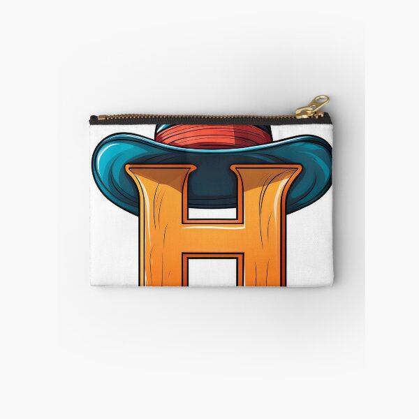 Item preview, Stylized letter H decorated with teal top hat graphic sticker design. designed and sold by HEMRO.