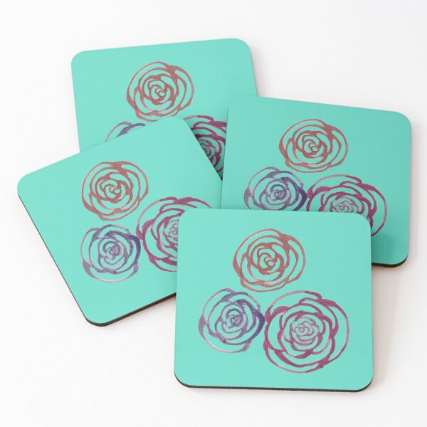 Item preview, Roses (Aqua) designed and sold by Snowroseblossom.