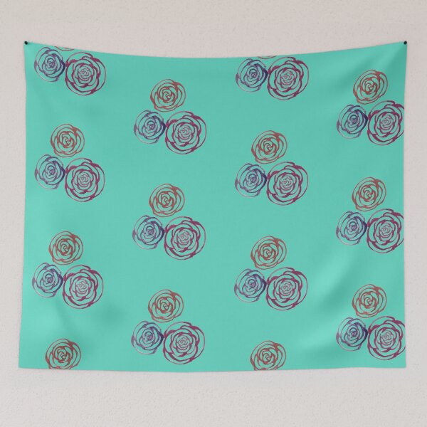 Item preview, Roses (Aqua) designed and sold by Snowroseblossom.