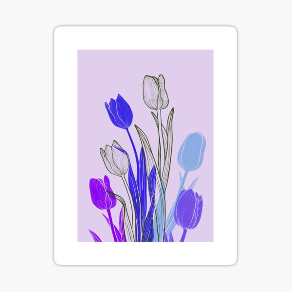 Item preview, Purple Tulips designed and sold by _MuzaInspires_.