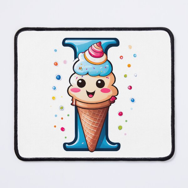 Item preview, Stylized letter I decorated with cute ice cream graphic sticker design. designed and sold by HEMRO.