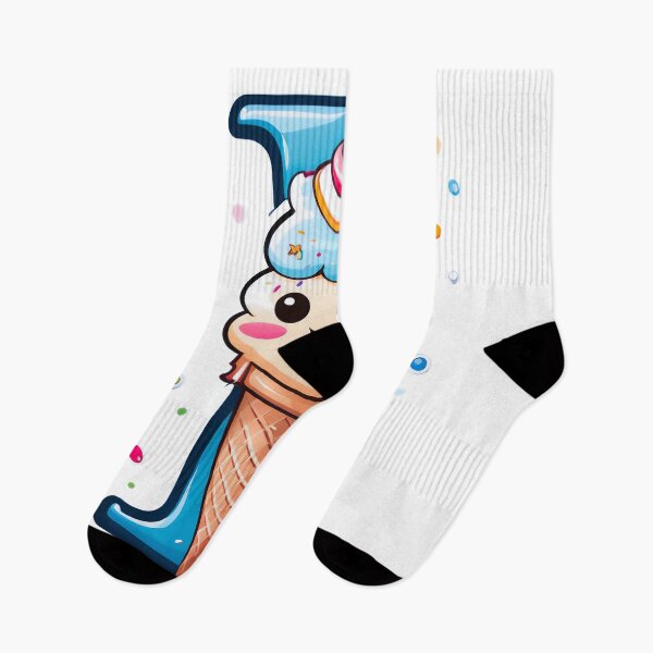 Item preview, Stylized letter I decorated with cute ice cream graphic sticker design. designed and sold by HEMRO.
