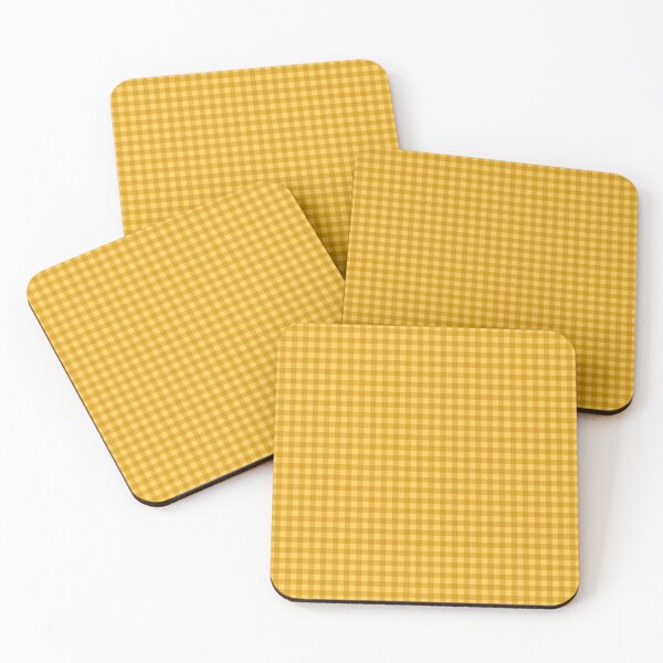 Item preview, Gingham Plaid Pattern - Golden Yellow designed and sold by colourpoems.