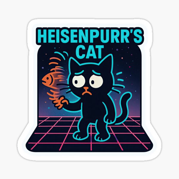 Item preview, Heisenpurr’s Cat – The Uncertain Feline designed and sold by PlanetBPop.
