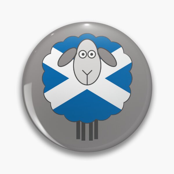 Item preview, Scottish Saltire Flag Patterned Sheep designed and sold by MacPean.