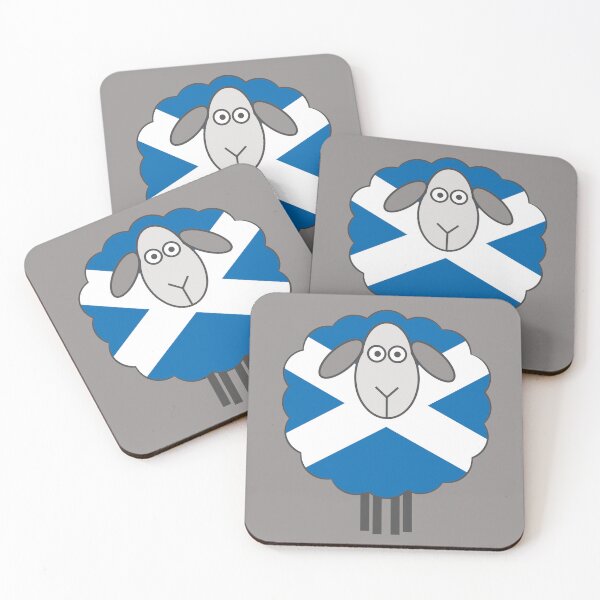 Artikelvorschau, Gemusterte Schafe der schottischen Saltire-Flagge entworfen und verkauft von MacPean.