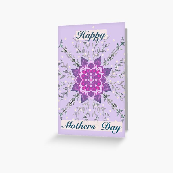 Item preview, Mandala flower: Mother’s Day card designed and sold by Dallas_Arnold_Design.