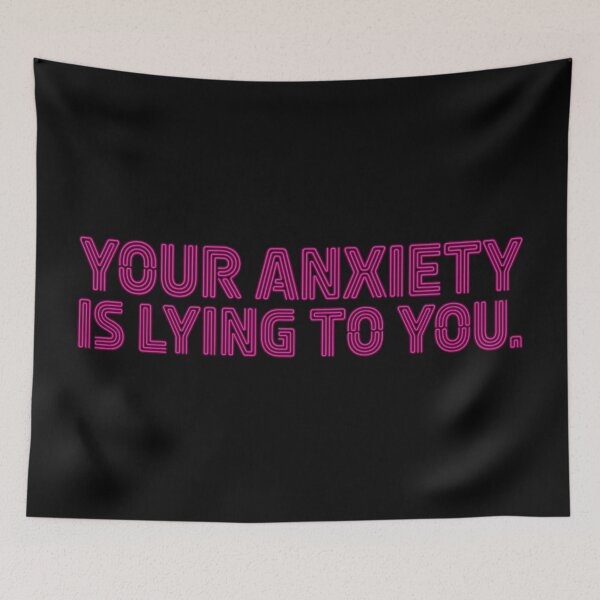 Item preview, Your Anxiety Is Lying to You - Pink designed and sold by sillyjess.