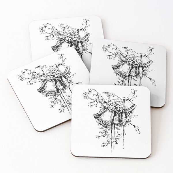 Item preview, Vintage Style Wedding Bells with Flowers designed and sold by Jason Gunti.