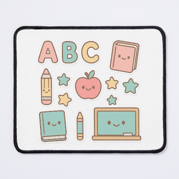 Item preview, Cute Teacher Sticker Pack - ABC Letters, Books & Smiles | Kawaii Classroom Decor for Teachers designed and sold by HAFIZ-DP.