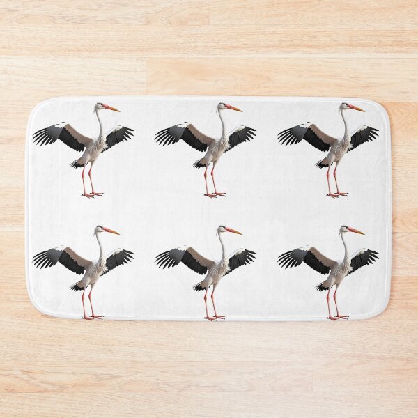 Item preview, Elegant White Stork Spreading Wings Bird Nature Legs designed and sold by ART ATTACK ZONE.