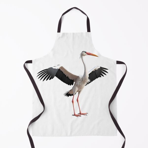 Item preview, Elegant White Stork Spreading Wings Bird Nature Legs designed and sold by ART ATTACK ZONE.