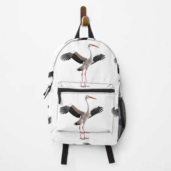 Item preview, Elegant White Stork Spreading Wings Bird Nature Legs designed and sold by ART ATTACK ZONE.