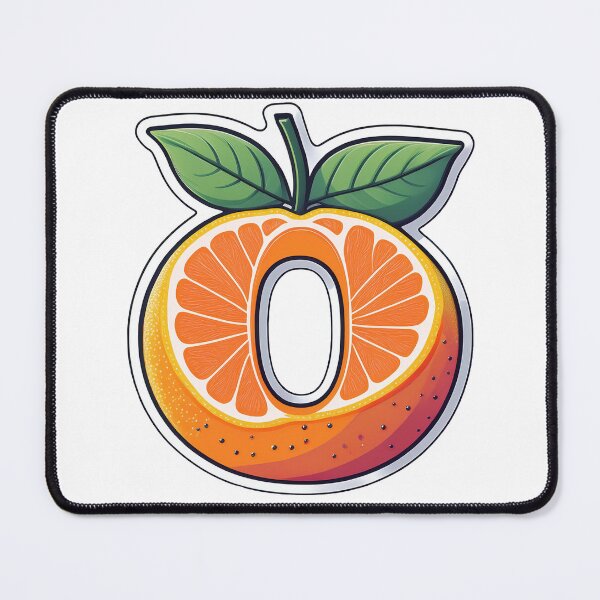 Item preview, Stylized letter O decorated with sliced orange graphic sticker icon design. designed and sold by HEMRO.