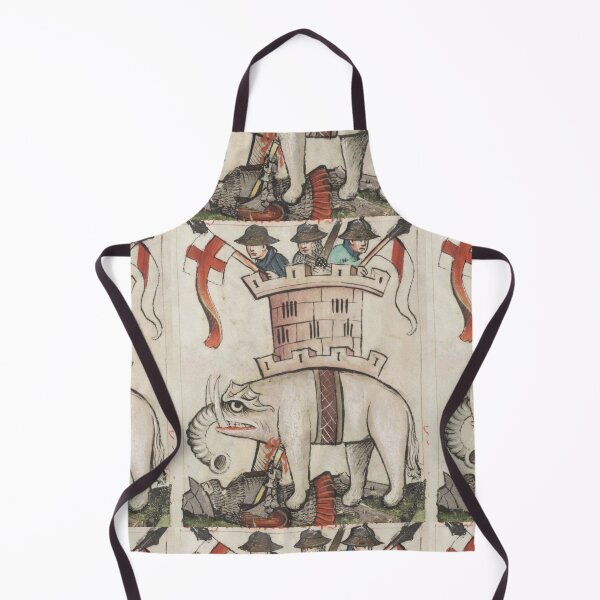 Item preview, Medieval War Elephant with Armored Riders designed and sold by VintageManiac.