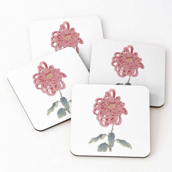 Item preview, Vintage Style Pink Japanese Chrysanthemum Flower designed and sold by Jason Gunti.