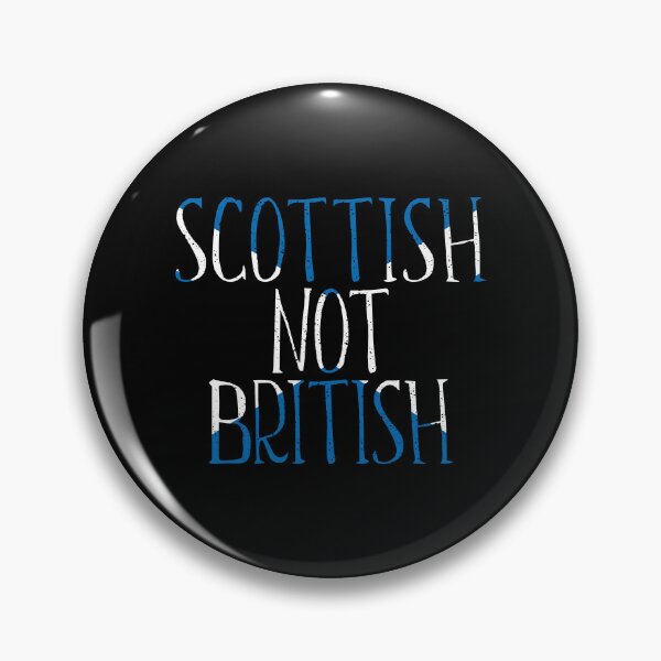 Item preview, SCOTTISH NOT BRITISH, Scottish Independence Saltire Flag Text Slogan designed and sold by MacPean.
