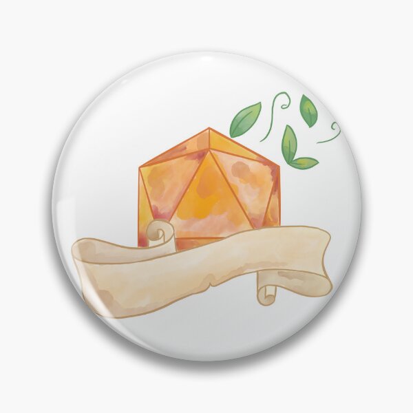 Item preview, d20 Orange Watercolor Artwork designed and sold by CaffeinatedSeer.
