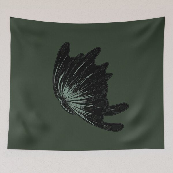 Item preview, Butterfly Green Black designed and sold by MissDubehs.