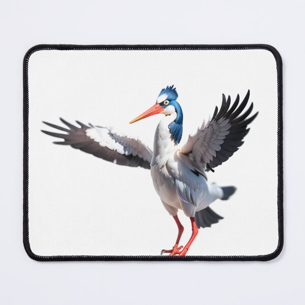 Item preview, Blue White Stork Spreading Wings Bird Nature Legs designed and sold by ART ATTACK ZONE.