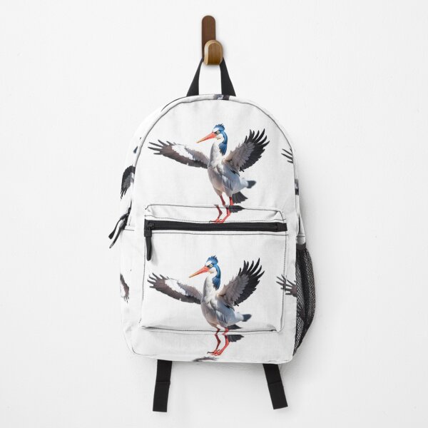 Item preview, Blue White Stork Spreading Wings Bird Nature Legs designed and sold by ART ATTACK ZONE.