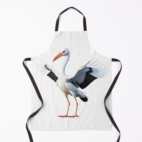 Item preview, White Black Stork Spreading Wings Bird Nature Legs designed and sold by ART ATTACK ZONE.